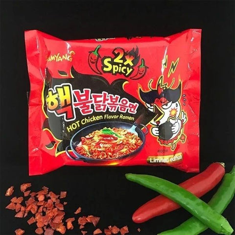 Mì ăn liền khô vị gà siêu cay 140g ( 5 gói )
