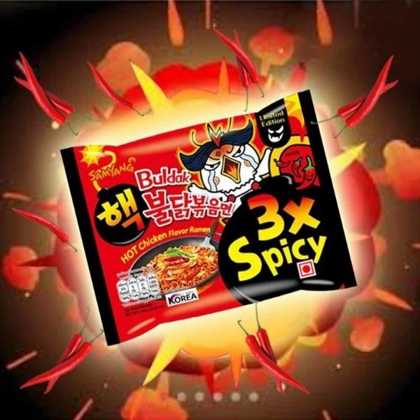 Mì ăn liền khô vị gà cay gấp ba 140g ( 5 gói )