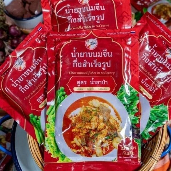 น้ำยาขนมจีนกึ่งสำเร็จรูป สูตรน้ำยาป่า 100g