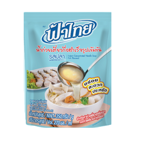 น้ำก๋วยเตี๋ยวกึ่งสำเร็จรูปเข้มข้น รสปลา 350g