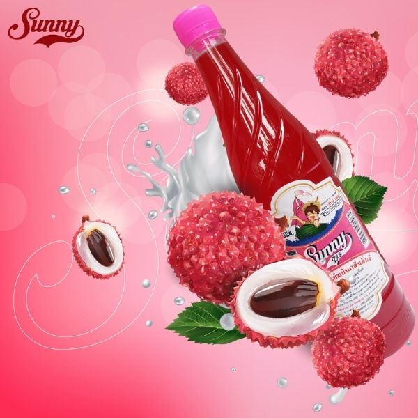 Concentrated syrup, lychee flavor 710ml