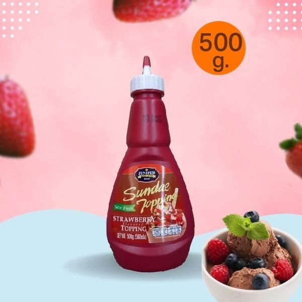 Topping đồ uống, topping kem vị dâu tây 500g