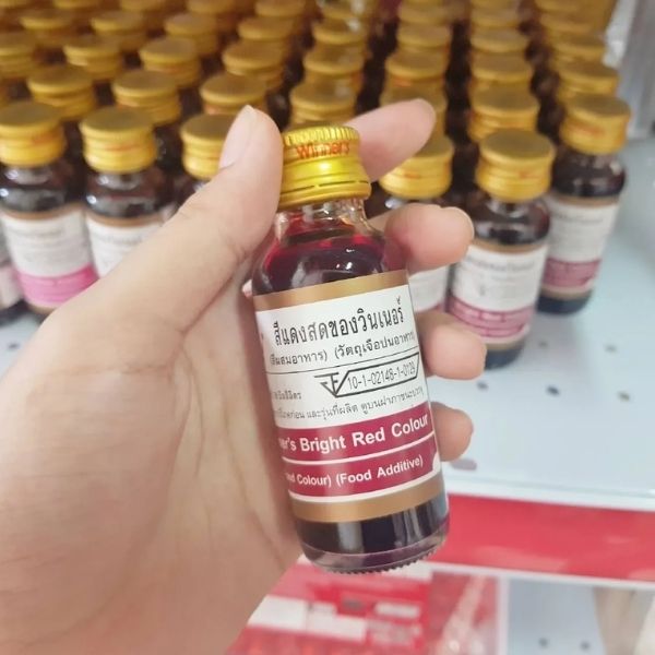 สีผสมอาหาร สีเเดงสด 28ml