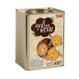 ขนมปังปี๊บ คุกกี้ครีม 430g บรรจุภัณฑ์เหล็ก กล่องสีครีม
