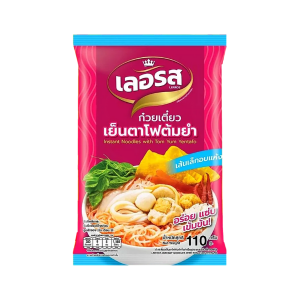 ก๋วยเตี๋ยวเย็นตาโฟต้มยำ เส้นเล็กอบแห้ง 110g