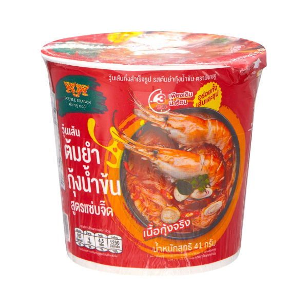 Cremige Tom-Yum-Garnelensuppe, extra würzige Rezeptur, halbfertige Glasnudeln 41g
