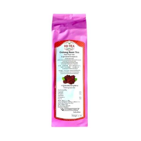 ชาอู่หลงผสมกุหลาบ 101 TEA บรรจุภัณฑ์ 100g