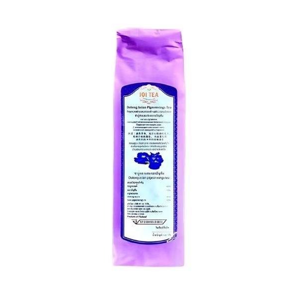 ชาอู่หลงผสมอัญชัน 101 TEA 100g บรรจุภัณฑ์สีม่วง