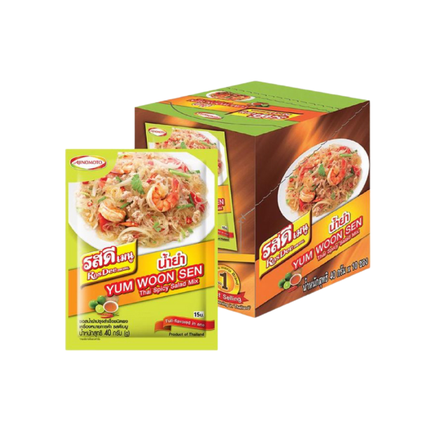 Fertige pulverförmige Sauce für scharfen Thai-Salat 40g (Packung mit 10 Beuteln)