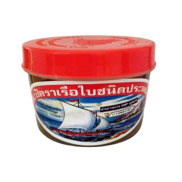 กะปิ 500g จากเรือใบในบรรจุภัณฑ์สีแดง ตัวช่วยปรุงอาหารไทยยอดนิยม