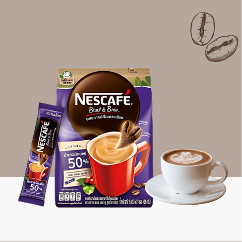 Instantkaffee 3-in-1, zuckerarme Rezeptur, 15g (Packung mit 27 Beuteln)