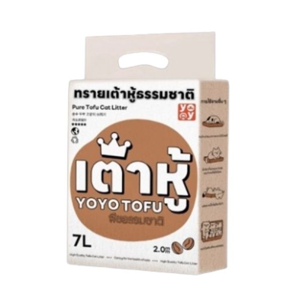 100% organic tofu cat litter, coffee scent 7L