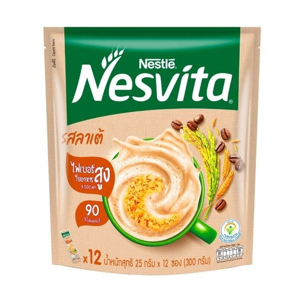 Đồ uống ngũ cốc hòa tan vị latte 25g ( gói 12 gói )