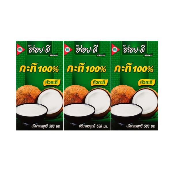 Nước cốt dừa 100% gói lớn 500ml, lốc 3