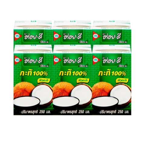 100% Kokosmilch, Großpackung 250ml, Packung mit 6