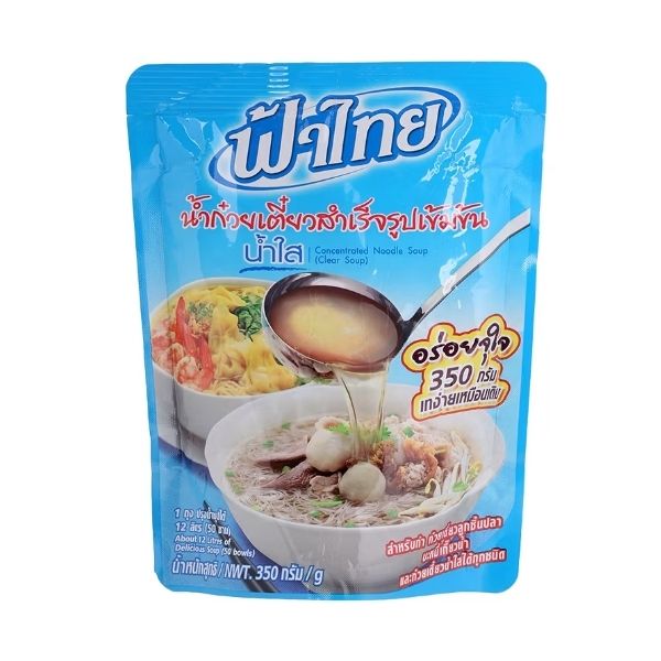 น้ำก๋วยเตี๋ยวสำเร็จรูปเข้มข้น น้ำใส 350g