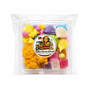 ขนมไทย 4 สหาย (ฝอยทอง อาลัวเล็ก ใหญ่ วุ้นกรอบ) 200g