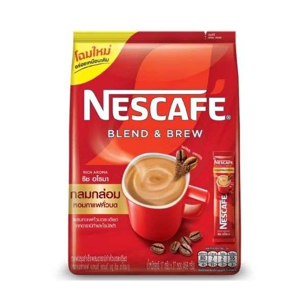 กาแฟปรุงสำเร็จ เนสกาแฟ ริช อโรมา 3-in-1 แพค 27 ซอง
