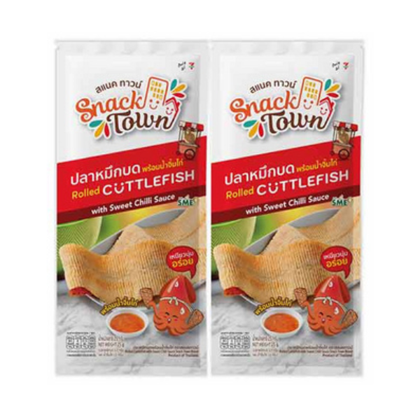 ปลาหมึกบดพร้อมน้ำจิ้ม 25g ( แพ็ค 2 )