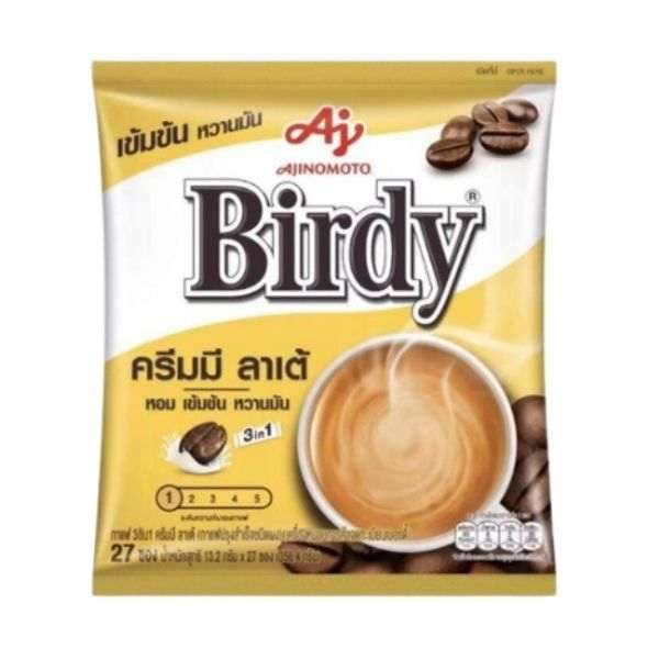 3in1 กาแฟครีมมี่ ลาเต้ เบอร์ดี้ 13.2g แพค 27 ซอง