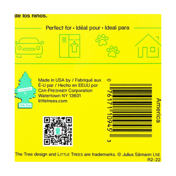Air freshener fragrance sheet 2g