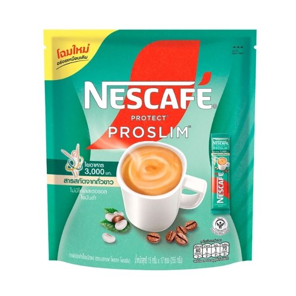 Instantkaffee-Pulver, Rezeptur Protect ProSlim 15g (Packung mit 17 Beuteln)