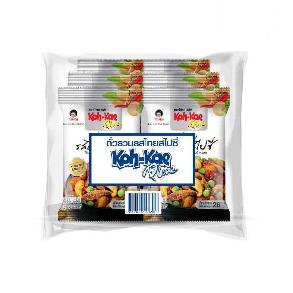Mixed nuts, Thai spicy flavor 28g ( Pack 6 )