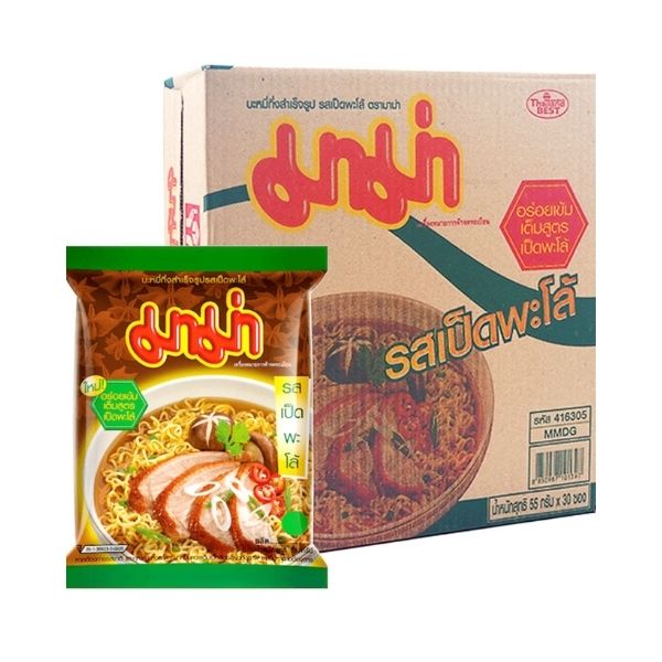 Mì ăn liền vị vịt hầm ngũ vị (55g x hộp 30 gói)