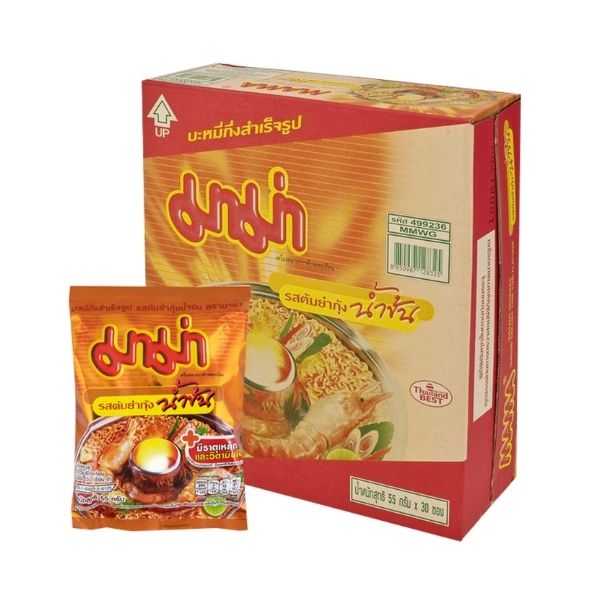 Mì ăn liền vị tom yum tôm nước đặc ( 55g x hộp 30 gói )