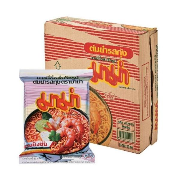 Instantnudeln mit Tom-Yum-Garnelen-Geschmack ( 55g x 30 Beutel pro Karton )