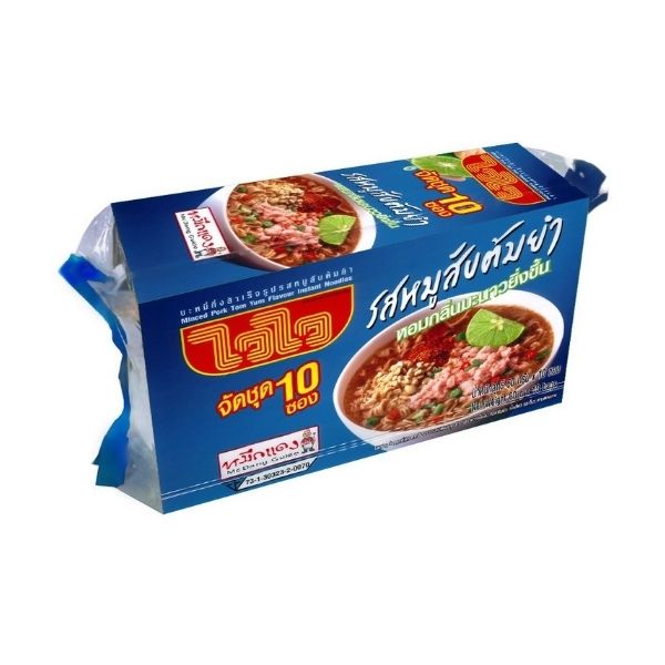 Mì ăn liền vị thịt heo băm Tom Yum 60g (gói 10 gói)