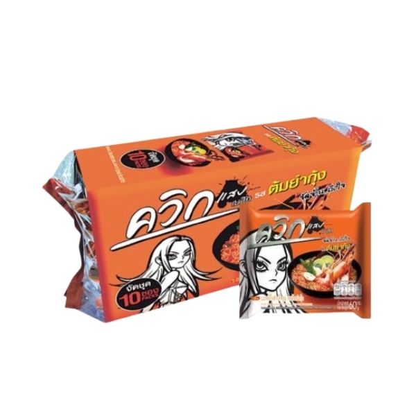 Mì ăn liền vị tom yum tôm 60g ( gói 10 gói )