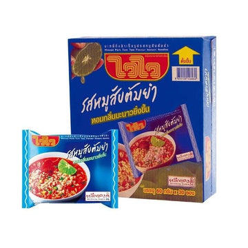 บะหมี่กึ่งสำเร็จรูป รสหมูสับต้มยำ 60g ( แพค 30 ซอง )