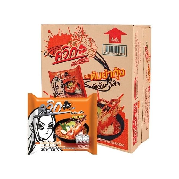 Mì ăn liền vị tom yum tôm 60g ( gói 30 gói )