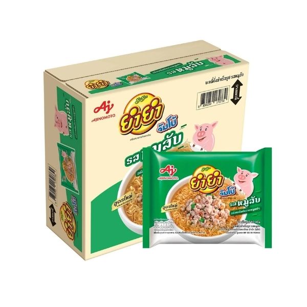Instant noodles, minced pork flavor 63g ( pack of 30 sachets )