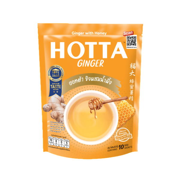 Original ginger powder herbal beverage with honey, 14g (10 sachets per pack)