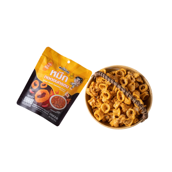 หมึกทอดอบกรอบ รสแกงกะหรี่ญี่ปุ่น 30g