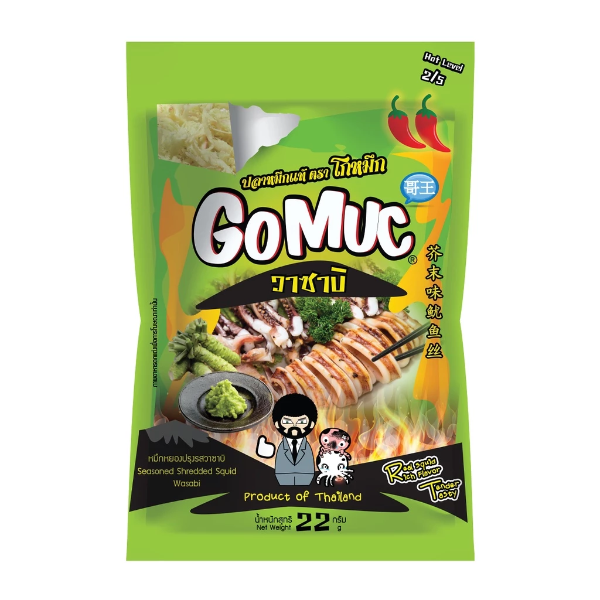 Mực xé sợi tẩm vị wasabi 22g