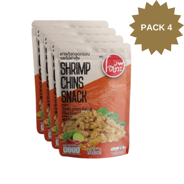 Cằm tôm chiên vị tom yum tôm 22g gói 4