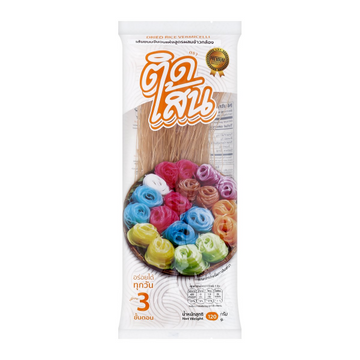 เส้นขนมจีนอบแห้ง สีน้ำตาล ข้าวกล้อง 120g
