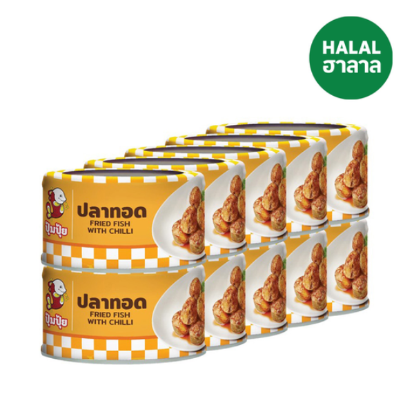 Spicy fried fish 90g ( pack of 10 )