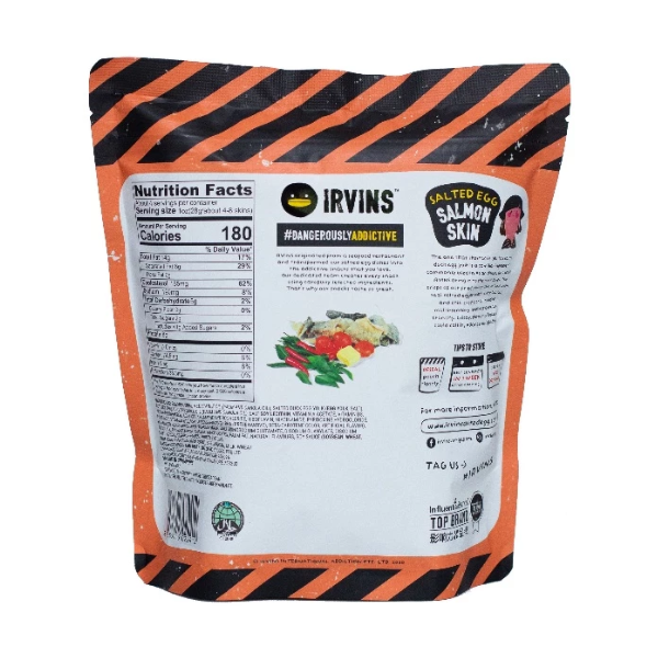 Da cá hồi chiên giòn phủ trứng muối 80g