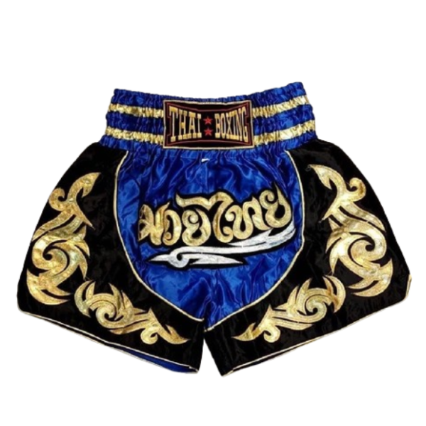 Blaue Muay-Thai-Shorts Größe L