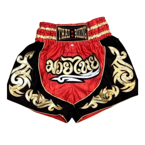 Rote Muay-Thai-Shorts Größe L