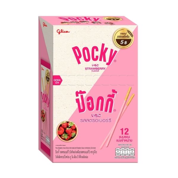 Pocky Strawberry Flavor 9g ( 12 sachets )