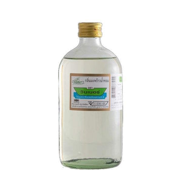 กลิ่นสำหรับผสมทำขนมกลิ่นมะพร้าวน้ำหอม454mlขวดแก้วฝาทอง