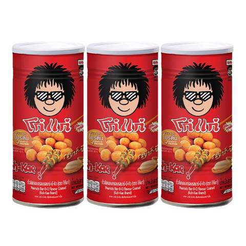 Crispy Roasted Peanuts, Barbecue Flavor 200g (Pack of 3)