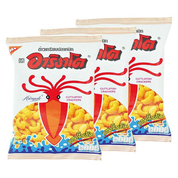 ข้าวเกรียบปลาหมึก ดั้งเดิม 50g ( แพ็ค 3 )