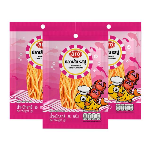 Cá sợi vị cua 25g ( gói 3 )