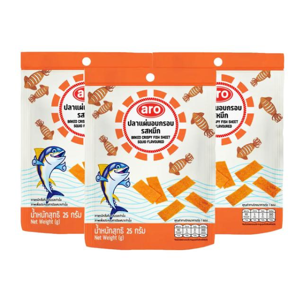 Cá lát nướng giòn vị mực 25g ( gói 3 )